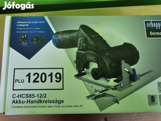 Scheppach C-HCS85-12/2 akkumulátoros akkus kézi körfűrész új