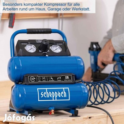 Scheppach Compressor HC10-Kettős olajmentes légkompresszor, 7,5