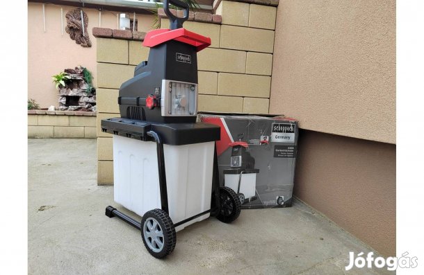 Scheppach GS 60 hengerkéses ágdaráló ágaprító Ingyen szállítás