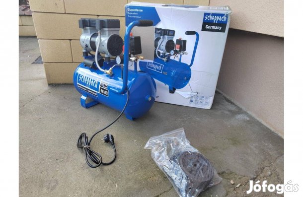 Scheppach HC26 Si olajmentes kéthengeres ultracsendes kompresszor 24L