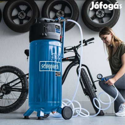 Scheppach HC51 V kompresszor ajándék levegős szett. -