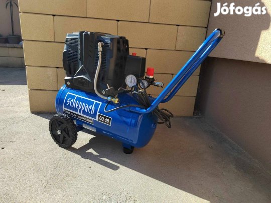 Scheppach HC 25 Si olajmenetes kéthengeres csendes kompresszor 24L