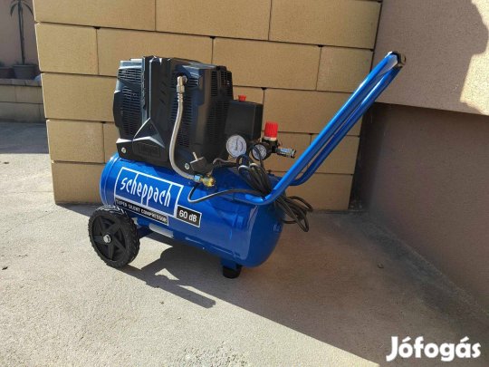 Scheppach HC 25 Si olajmenetes kéthengeres csendes kompresszor 24L