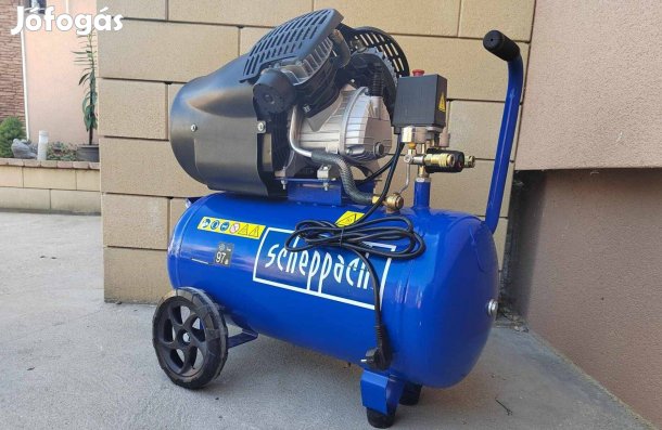 Scheppach HC 53 DC olajos kéthengeres kompresszor 50L 10-bár