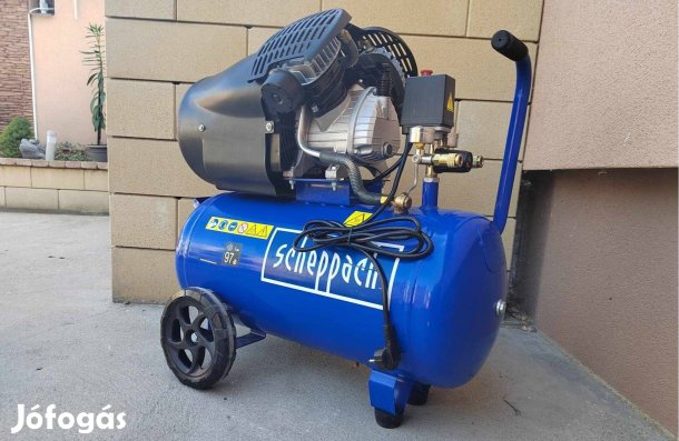 Scheppach HC 53 DC olajos kéthengeres kompresszor 50L 10-bár