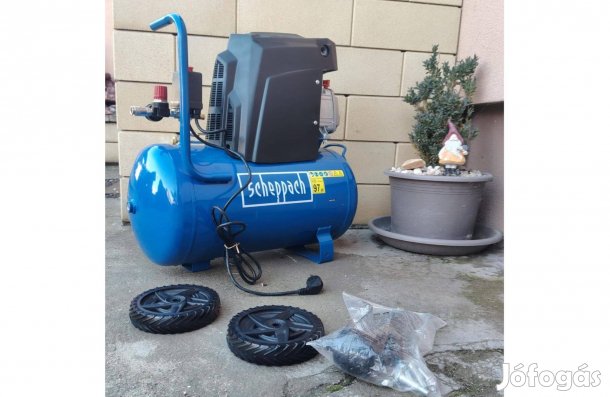 Scheppach HC 63 olajos kompresszor 50L 10-bár Ingyen szállítás