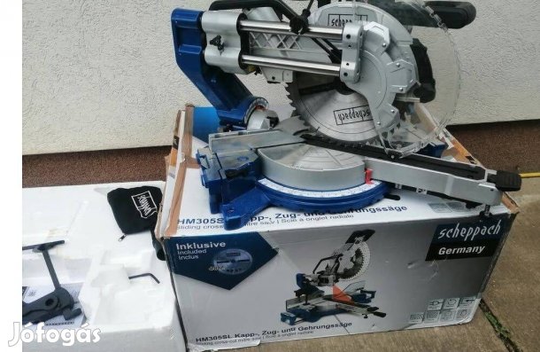 Scheppach HM 305 SL gérvágó fűrész húzófunkcióval Garanciával