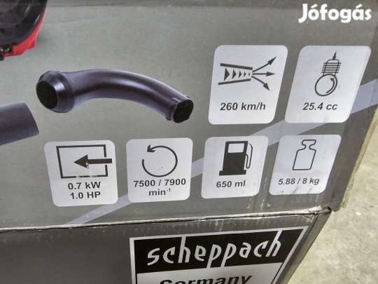 Scheppach Lbh2600P benzin motoros lombfúvó szívó lombfújó új