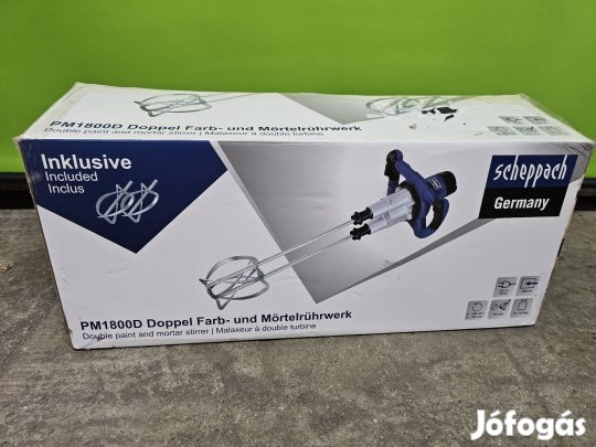 Scheppach PM1800D ragasztó festék keverő új