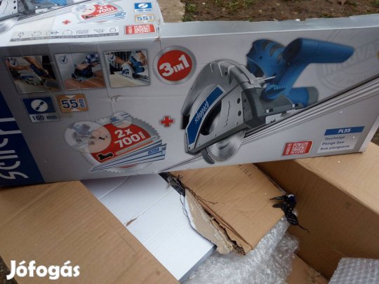 Scheppach Pl55 merűlőfűrész szett sínnel 2