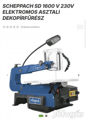 Scheppach SD 1600 asztali dekopír fűrész 