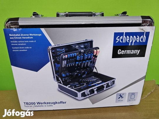 Scheppach TB200 141db-os szerszám készlet koffer
