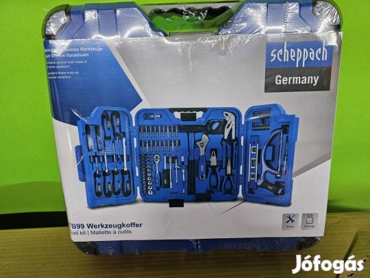 Scheppach TB99 90db-os szerszám szerszámos készlet koffer új