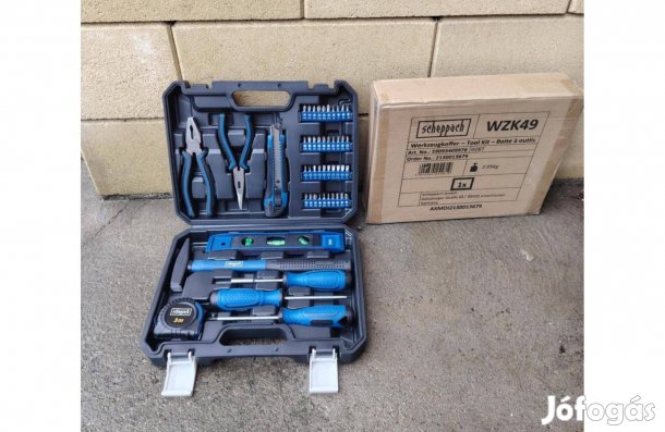 Scheppach TB 49 szerszámoskészlet szerszámos koffer Ingyen szállítás