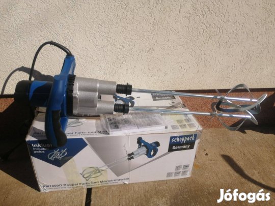 Scheppach duplaszáras keverőgép építőanyagokhoz (PM 1800 D)