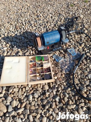 Scheppach mini asztali köszörű, osztorköszörű