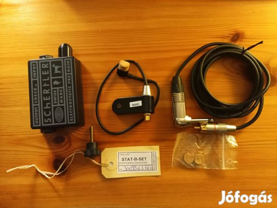 Schertler STAT B SET nagybőgő hangszedő rendszer 9V STAT Pre előerősít