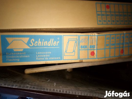Schindler 78x100cm tetőablak BKS burkolókeret szürke lemezei