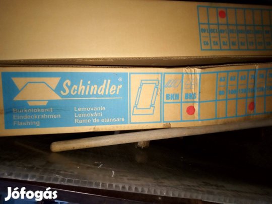 Schindler 78x140cm tetőablak BKS burkolókeret szürke lemezei
