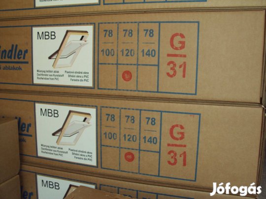 Schindler tetőablak 7 db 78x120 tetőtéri ablak Műanyag 3 RTG Üveggel