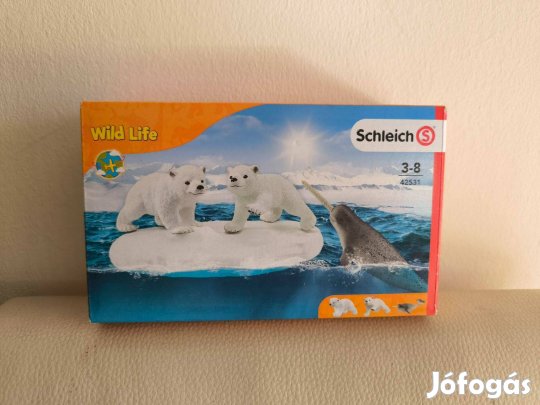 Schleich 42531 Jegesmedvebocsok a jégtáblán új, bontatlan