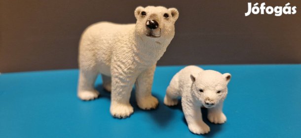 Schleich jegesmedve anya kölykével figurák