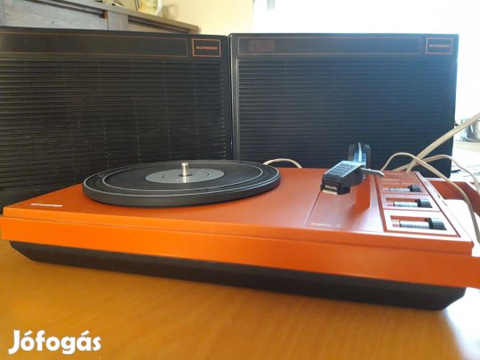 Schneider 5200 stereo antik retro hordozható lemezjátszó