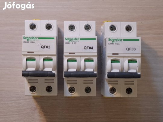Schneider A9F74202, Acti9 iC60N kismegszakító, 2P, C 2A