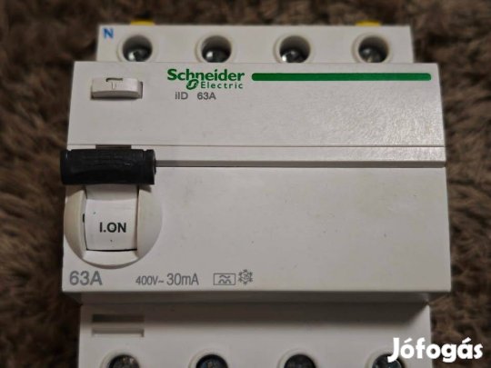 Schneider Electric FI-relé Acti9 iID A, 4P, 63A, 30mA Új