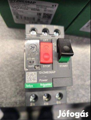 Schneider GV2ME08AP motorvédő kapcsoló 3P 2,5-4A 100kA