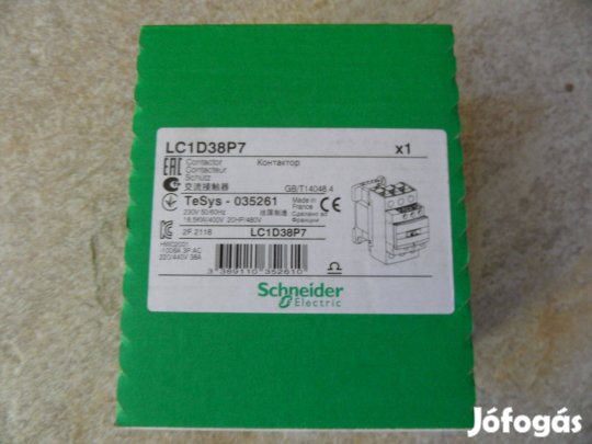 Schneider LC1D38P7 mágneskapcsoló 18,5KW