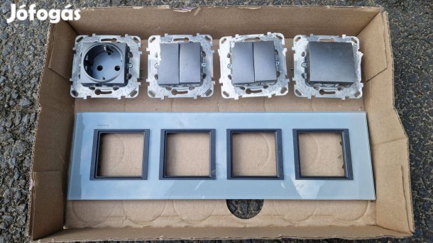 Schneider Merten keret, kapcsolók és dugaljak