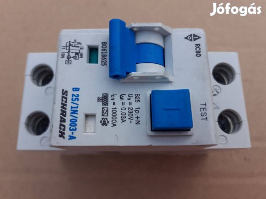 Schrack BO618625 vezetékvédő kapcsoló (25A)