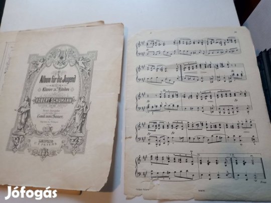 Schumann Album fur die Jugend. Op. 68 - nagyon régi zongorakotta