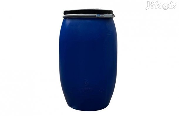 Schütz 120 Literes, Új műanyag hordó, levehető tetővel, bajonettzárral