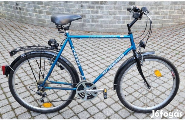 Schwinn csepel férfi kerékpár (bicikli) kék színű