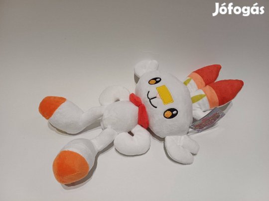 Scorbunny Pokemon plüss 35 cm Új számlával Készleten Pokémon