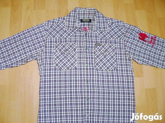 Scotch & Soda hosszú ujjú kockás ing (M)