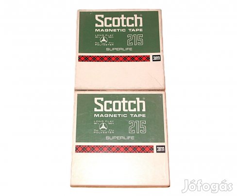 Scotch mágnesszalag orsós magnetofonokhoz 15 cm-es orsón, alig használ