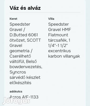 Scott Speedster Gravel 30. XXL.61CM-Es!