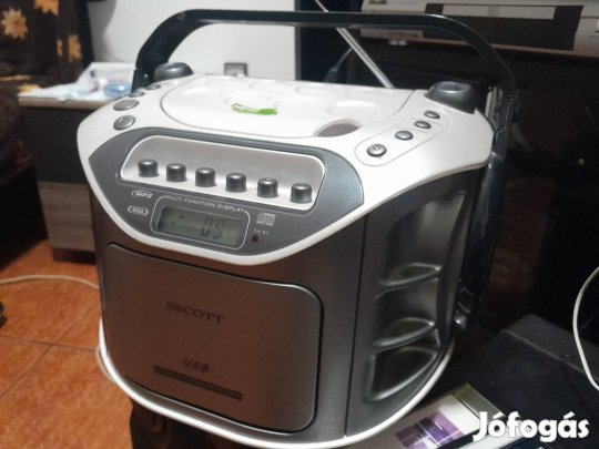 Scott mp3-as, rádiós kazettás magnó 