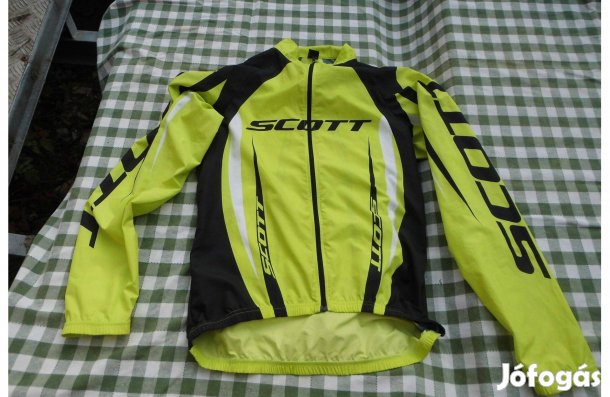 Scott zöld-fekete férfi L-Xles biciklis-sport széldzseki eladó,