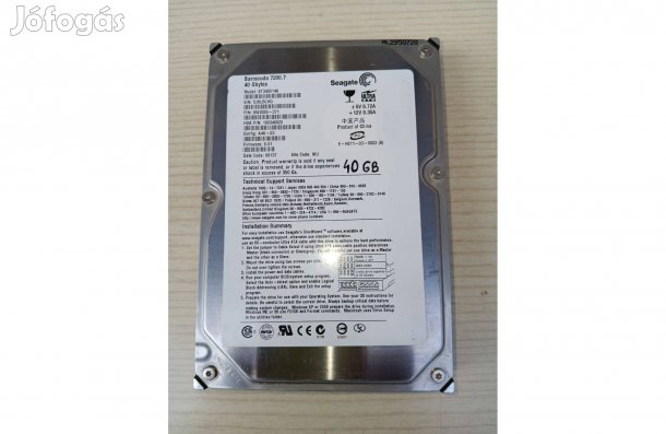 Seagate 40GB merevlemez