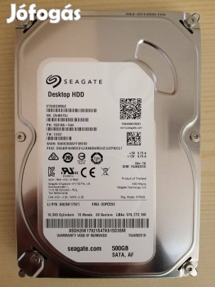 Seagate ST500DM002 500GB 3,5" HDD asztali számítógépbe