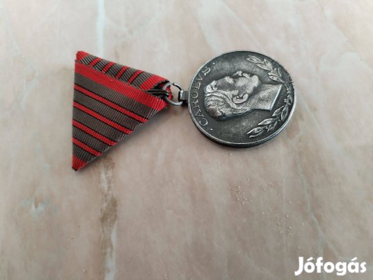 Sebesülési kitüntetés IV. Károly Magyar király I. VH eredeti db