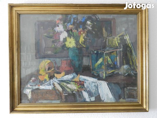 Séday Éva Csendélet olajfestmény