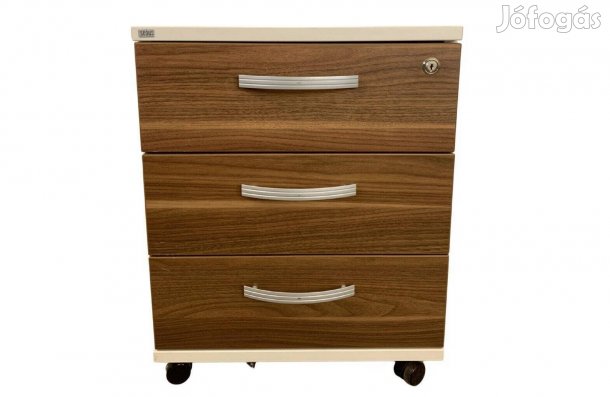 Sedus gurulós irodai konténer 3 fiókos, diófa hatású előlappal