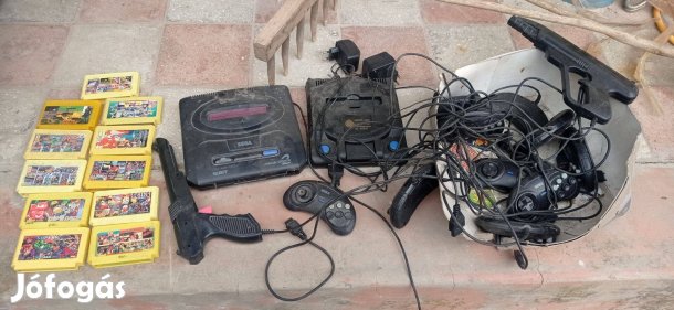 Sega mega Drive 2 tv játék kompletten sárga kazetta is