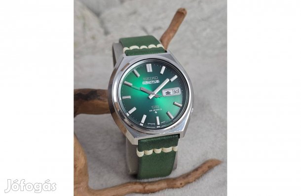 Seiko '5 Actus SS' vintage karóra, JDM, számla és garancia 1975.01
