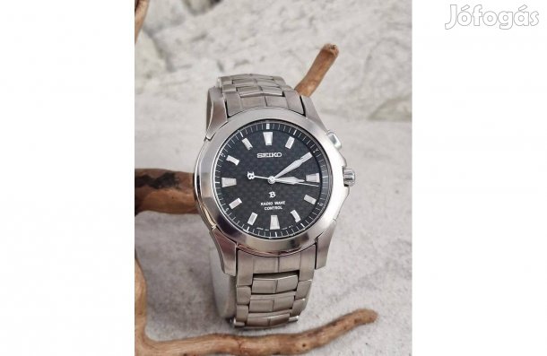 Seiko 'Brightz' karóra, Titán, Zafír, JDM, Radio, számla és garancia